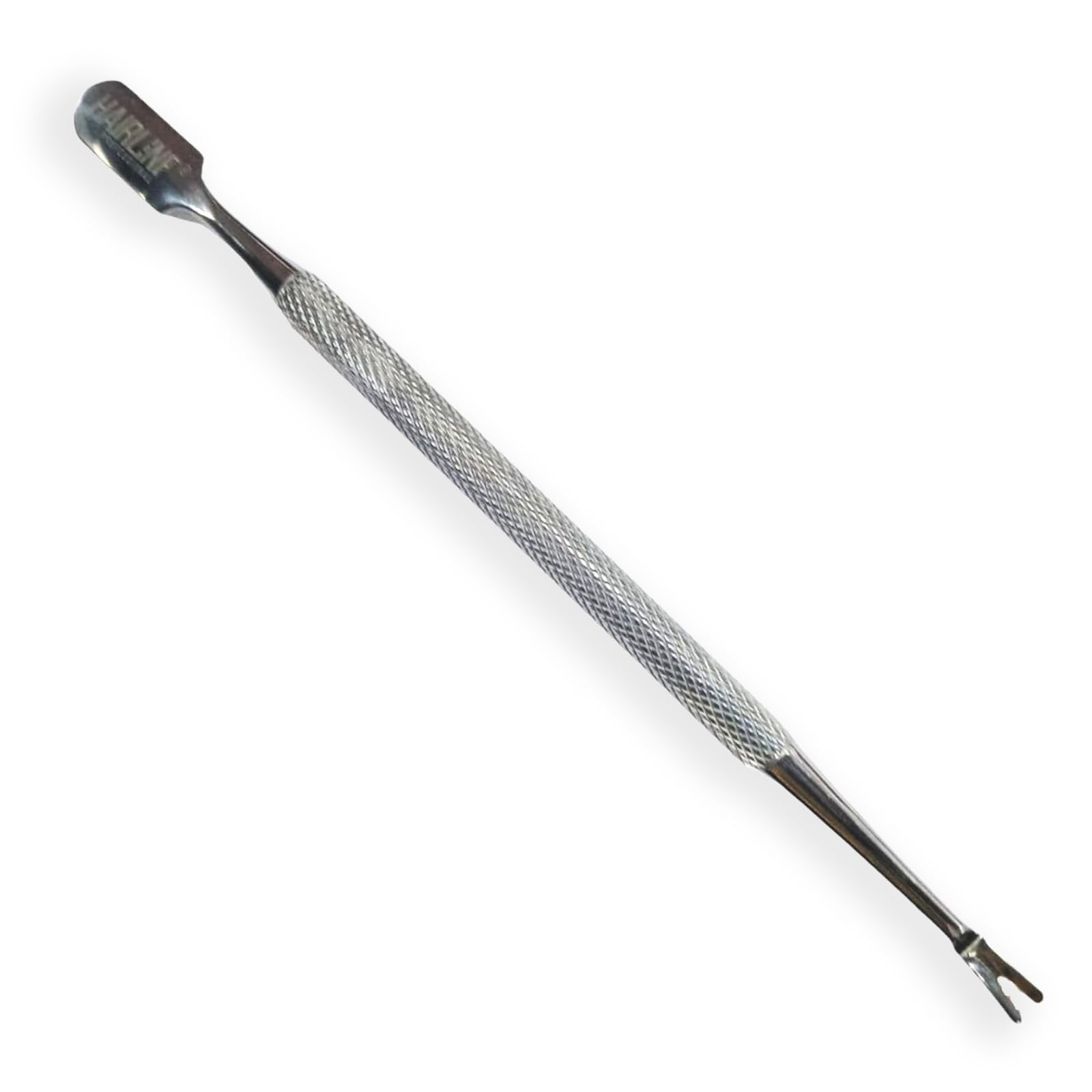 Professional Stainless Steel Dual Head V-Shaped Cuticle Pusher - Nail Care Tool for Home Salon & Nail Shop - Manicure & Pedicure Kit for Men & Women - Perfect for DIY Nail Care, Professional Grooming & Spa Treatments