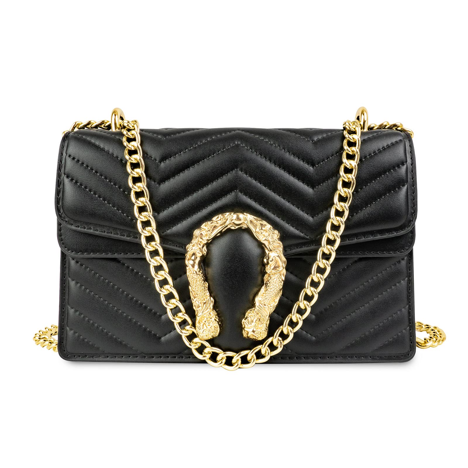 Stylish JBB Black Shoulder Purse for Women - Crossbody Handbag, Evening Clutch & Small Satchel | Perfect for Parties, Date Nights & Daily Use