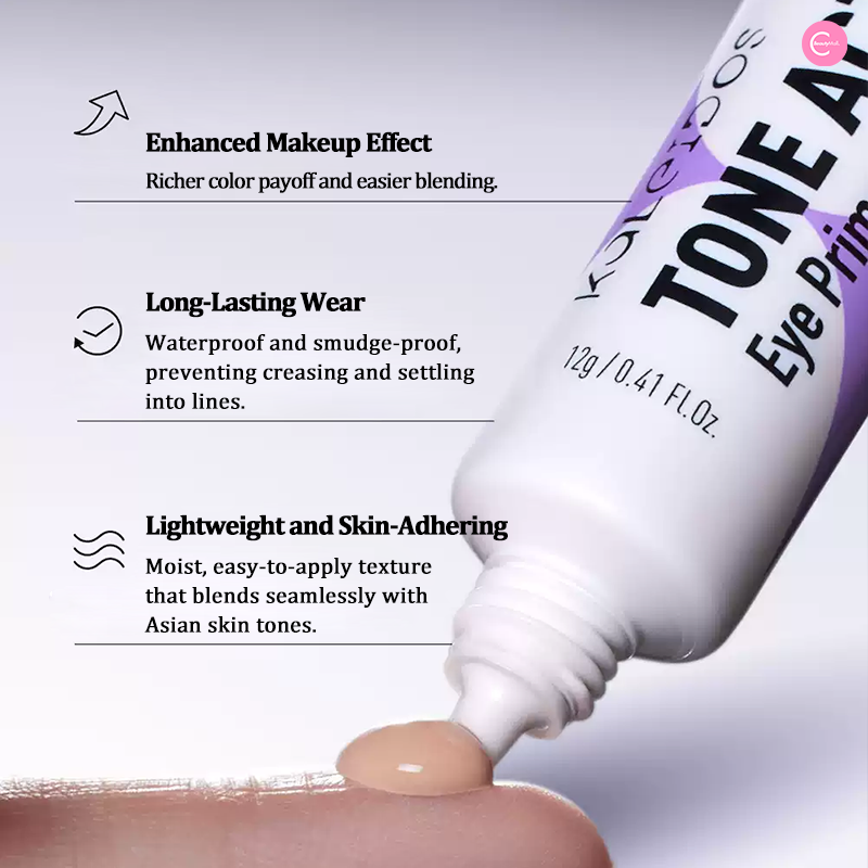 Kaleidos Color Charge Eye Primer - Long-Lasting Eyeshadow Base for Vibrant & Crease-Free Makeup | Perfect for Day & Night Looks