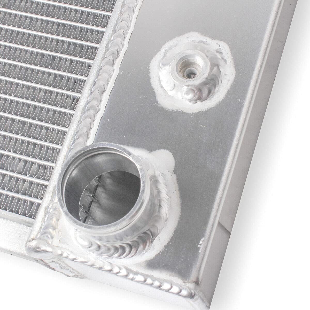 OHOB-COOL 3-Row Full Aluminum Radiator with Shroud Fan - Compatible with 1973-1991 Chevy Blazer, Suburban, GMC Jimmy & C/K/G C10 Pickup Trucks - High-Performance Cooling for Off-Roading, Towing & Hot Weather Driving