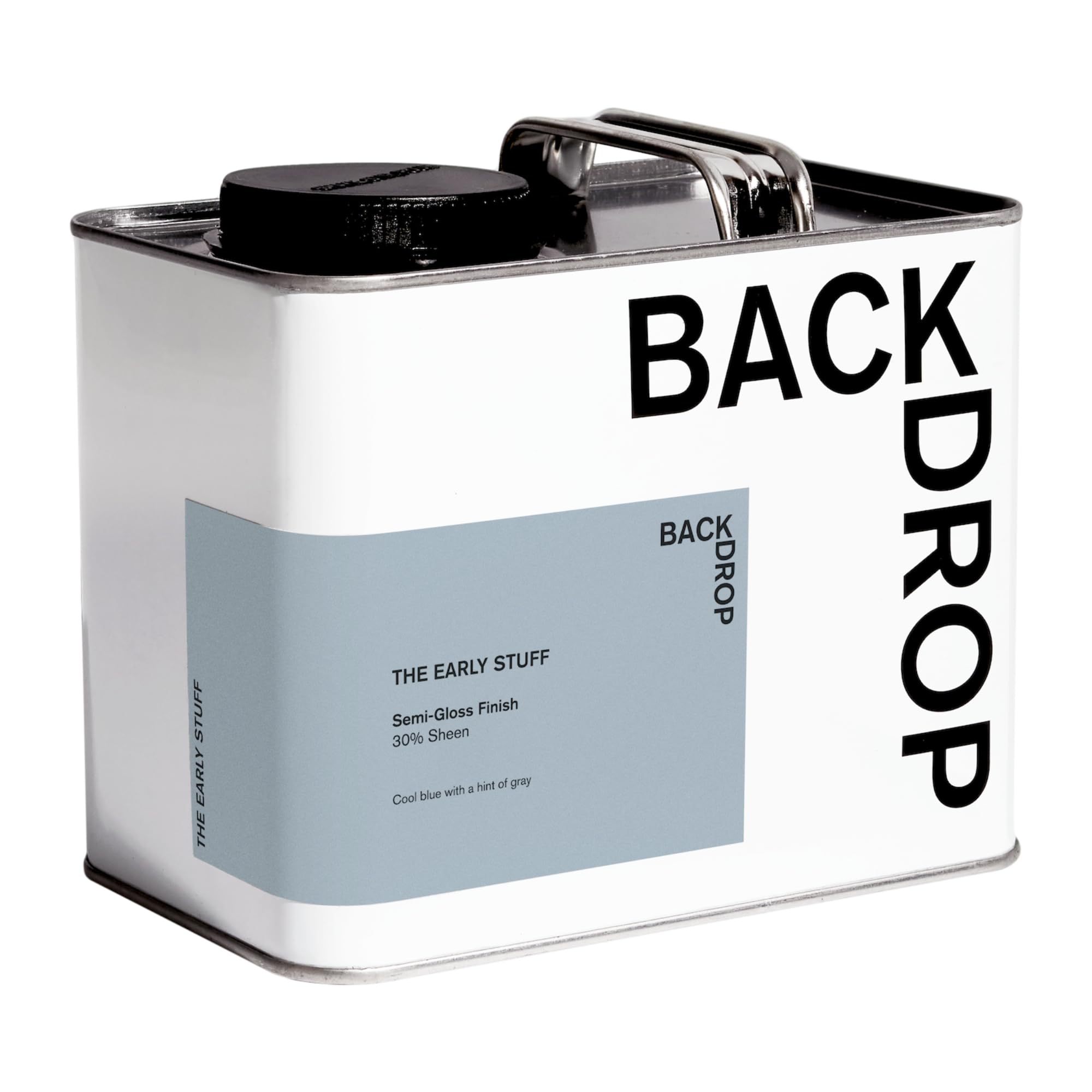 Premium Interior Paint - Semi-Gloss Finish for Trim & Doors | Self-Priming, Low VOC, Green Wise Certified | Cool Blue with Hint of Gray | 0.5 Gallon | Perfect for Home Renovation & DIY Projects