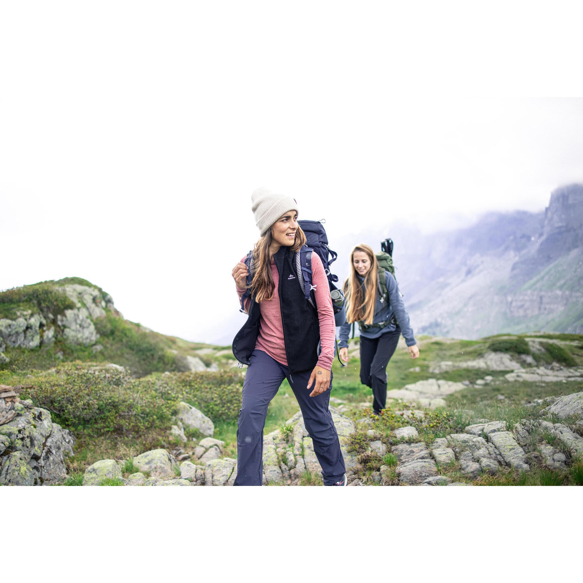 Quechua Women's MH120 Lightweight Fleece Vest for Hiking, Outdoor Activities & Travel | Warm Layering for Cold Weather Adventures