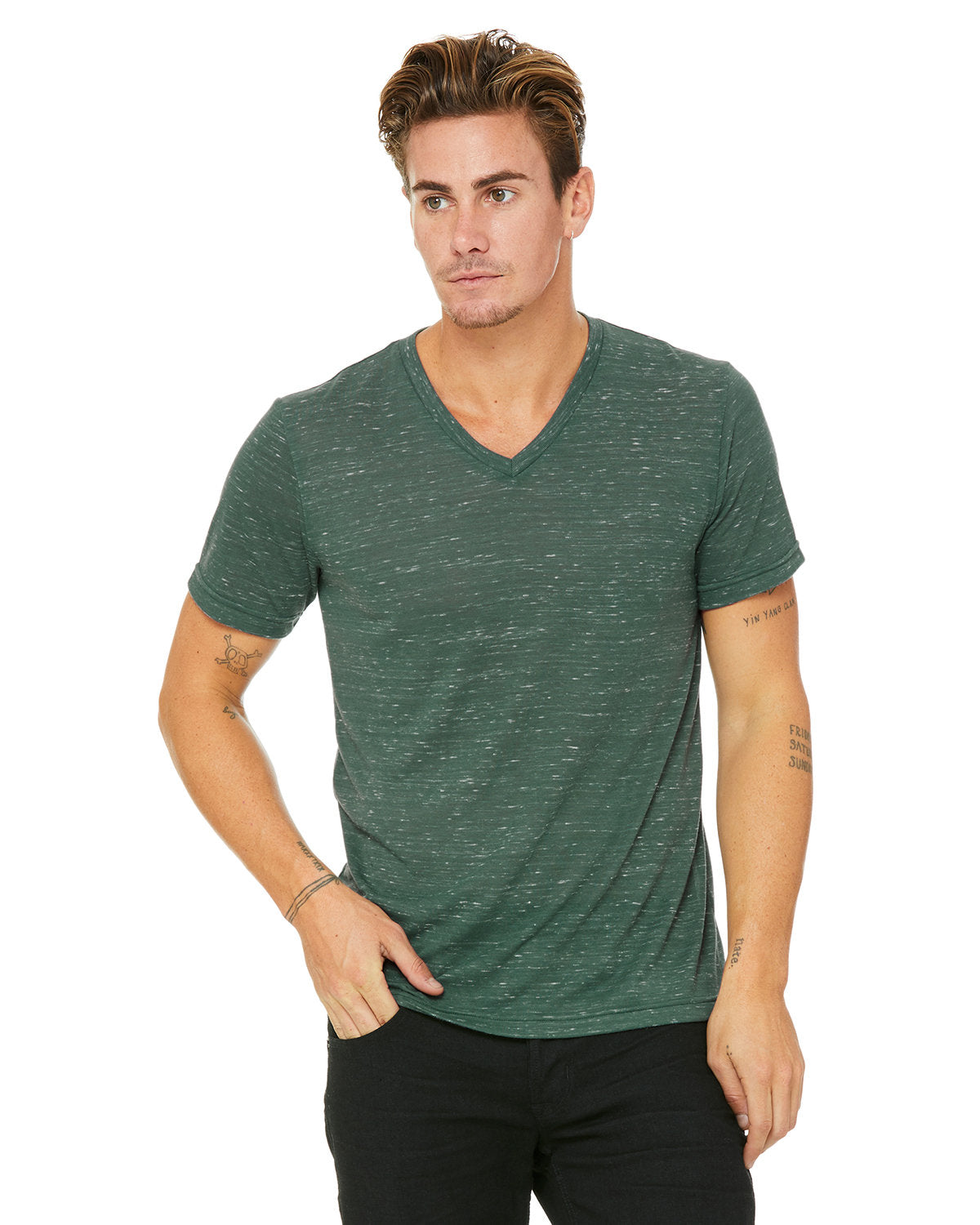 Bella + Canvas 3005 Unisex Jersey Short Sleeve V-Neck T-Shirt - Soft Cotton Tee for Men & Women - Perfect for Casual Wear, Screen Printing, and Everyday Outfits