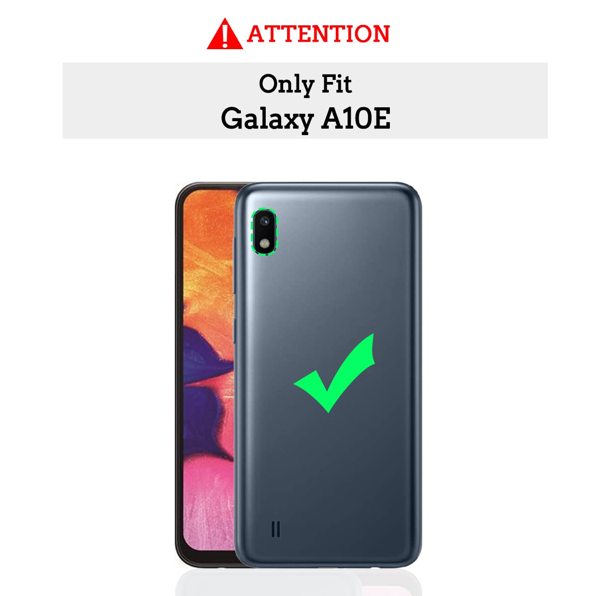 Custom Samsung Galaxy A10E Phone Case - Personalized Multi-Photo Soft TPU Cover with Anti-Scratch Protection - Ideal Gift for Him/Her - Perfect for Everyday Use, Travel & Special Occasions - Black