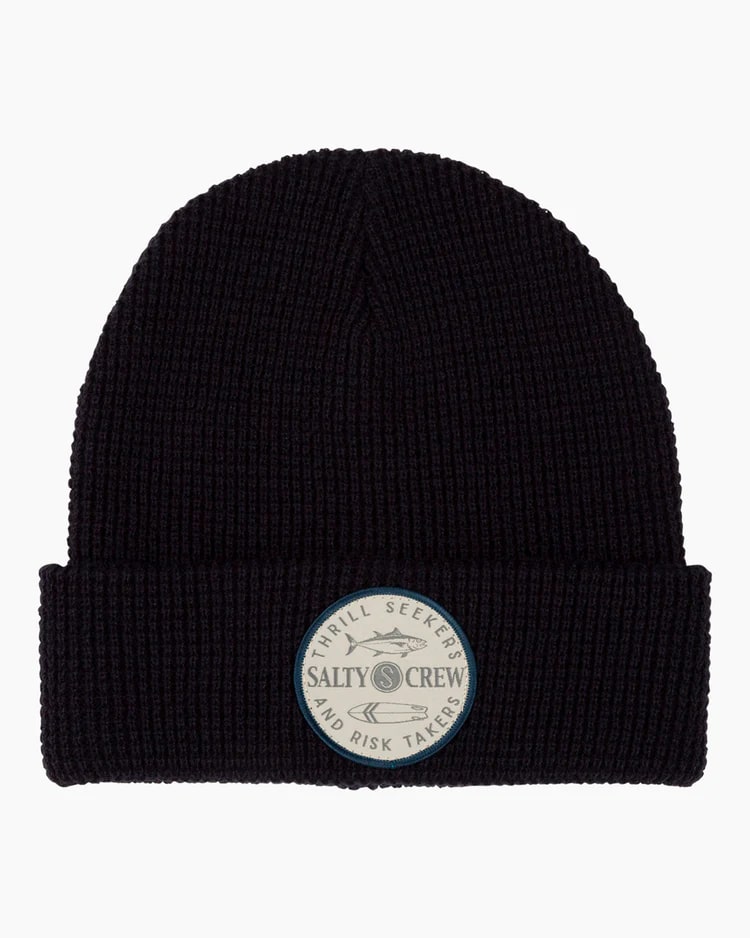 Salty Crew Coastal Beanie for Men & Women - Warm Winter Knit Hat for Outdoor Activities, Fishing, Hiking, and Beach Adventures