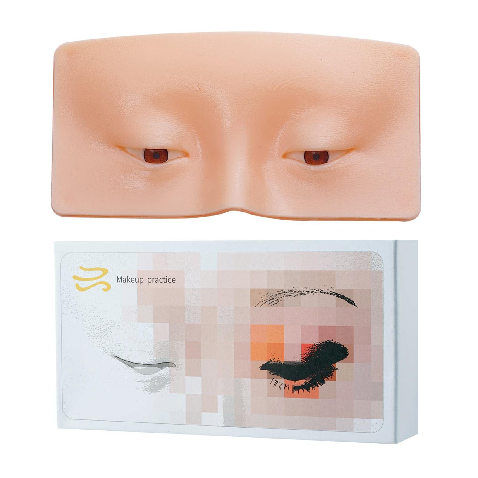 Professional Silicone Makeup Practice Board - Bionic Skin Eyeshadow & Face Makeup Training Pad for Beginners & Artists | Perfect for Cosplay, Halloween, and Beauty School Practice