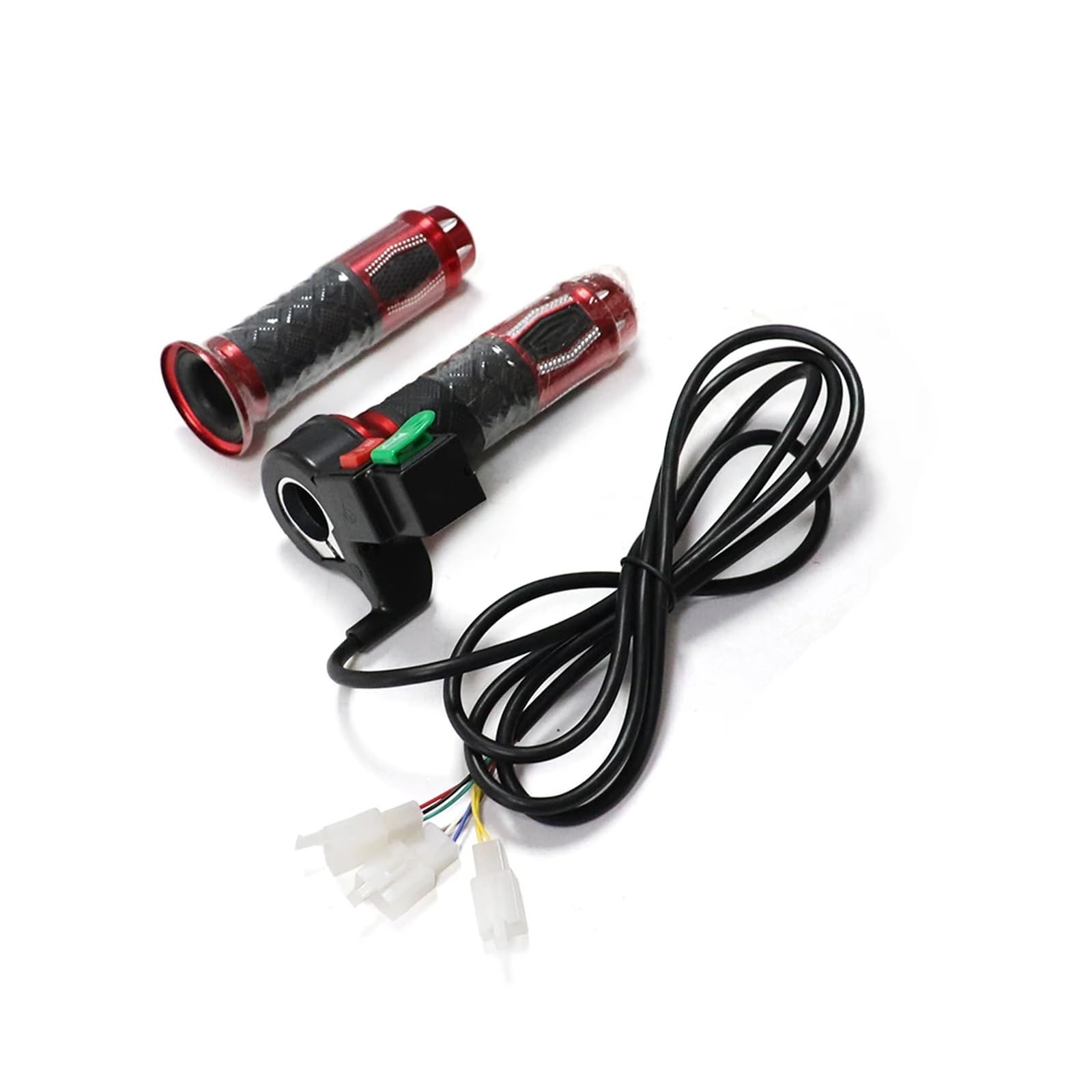 Universal 3-Speed Throttle Handle with Horn - 60V Electric Scooter Upgrade Kit (Silver) | Compatible with E-Bikes & Electric Scooters | Perfect for Commuting & Urban Riding