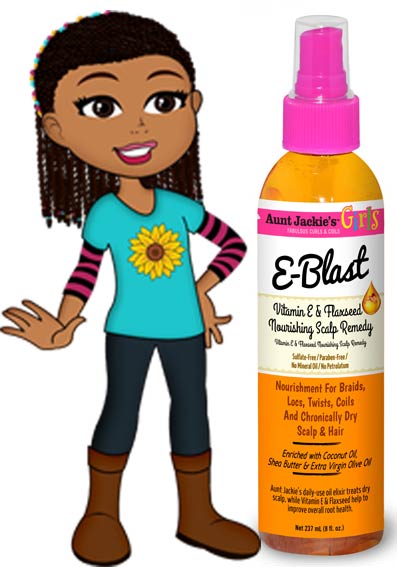 AUNT JACKIE'S Vitamin E & Flaxseed Scalp Oil - 8oz for Hair Growth, Moisture & Scalp Care - Perfect for Dry, Damaged Hair & Natural Hair Care Routine