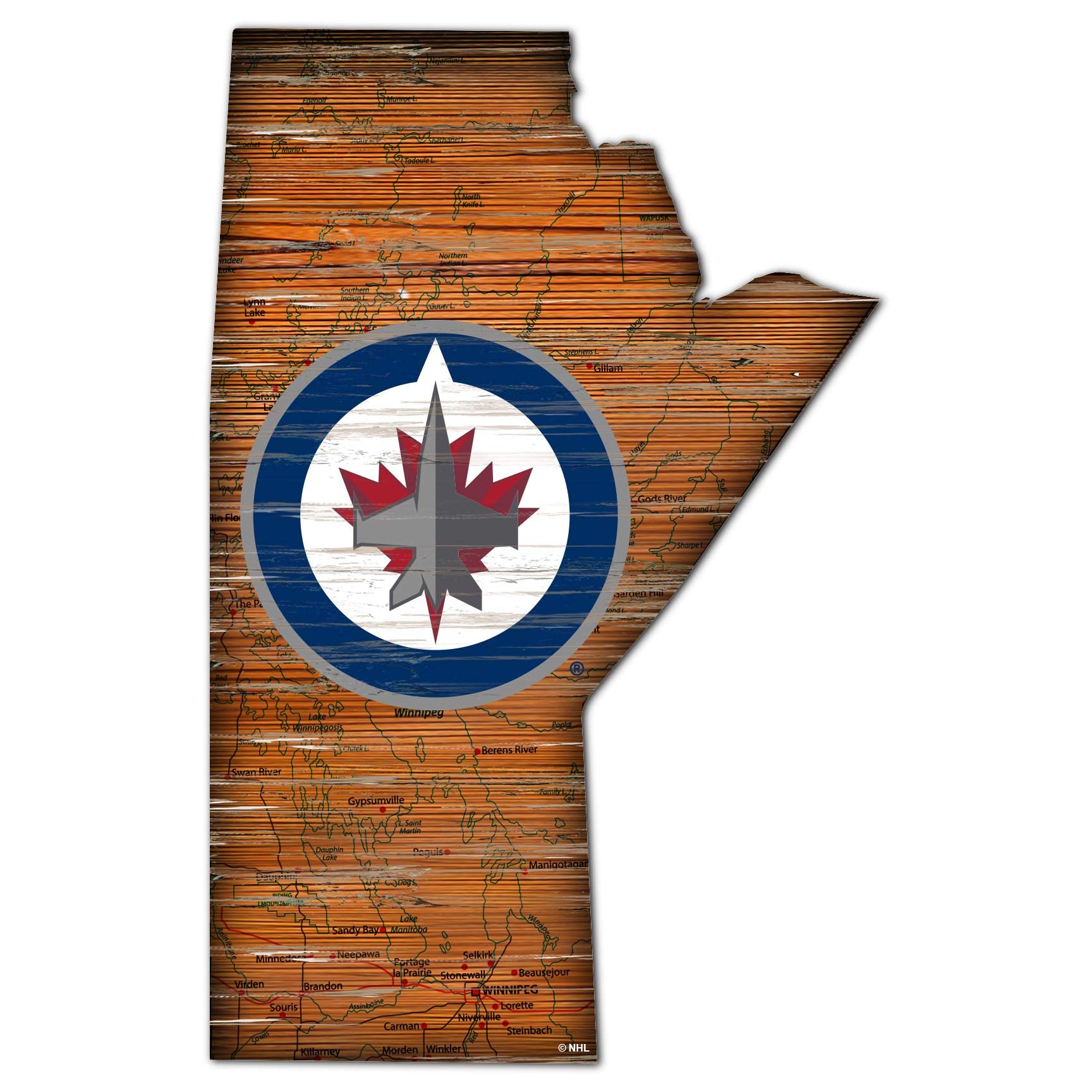 Fan Creations NHL Unisex Adult Team Logo State Sign - Perfect for Home Decor, Man Cave & Sports Fan Gift (Officially Licensed)