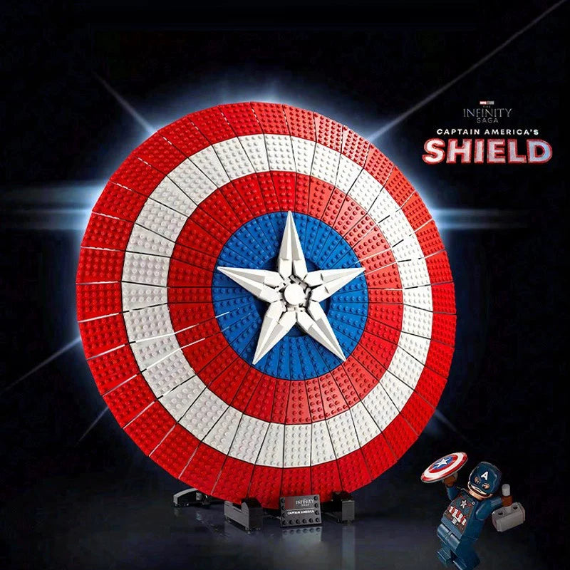3128-Piece Captain America's Shield Building Set – Marvel Superhero Construction Toy for Kids & Adults – Perfect for Collectors, Gifts, and Creative Play