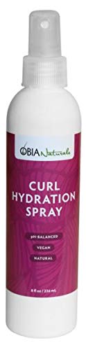 Obia Curl Hydration Spray for Natural Hair - 4 Pack Moisturizing Leave-In Conditioner with Coconut Oil & Shea Butter - Perfect for Dry, Curly & Wavy Hair Care Routine