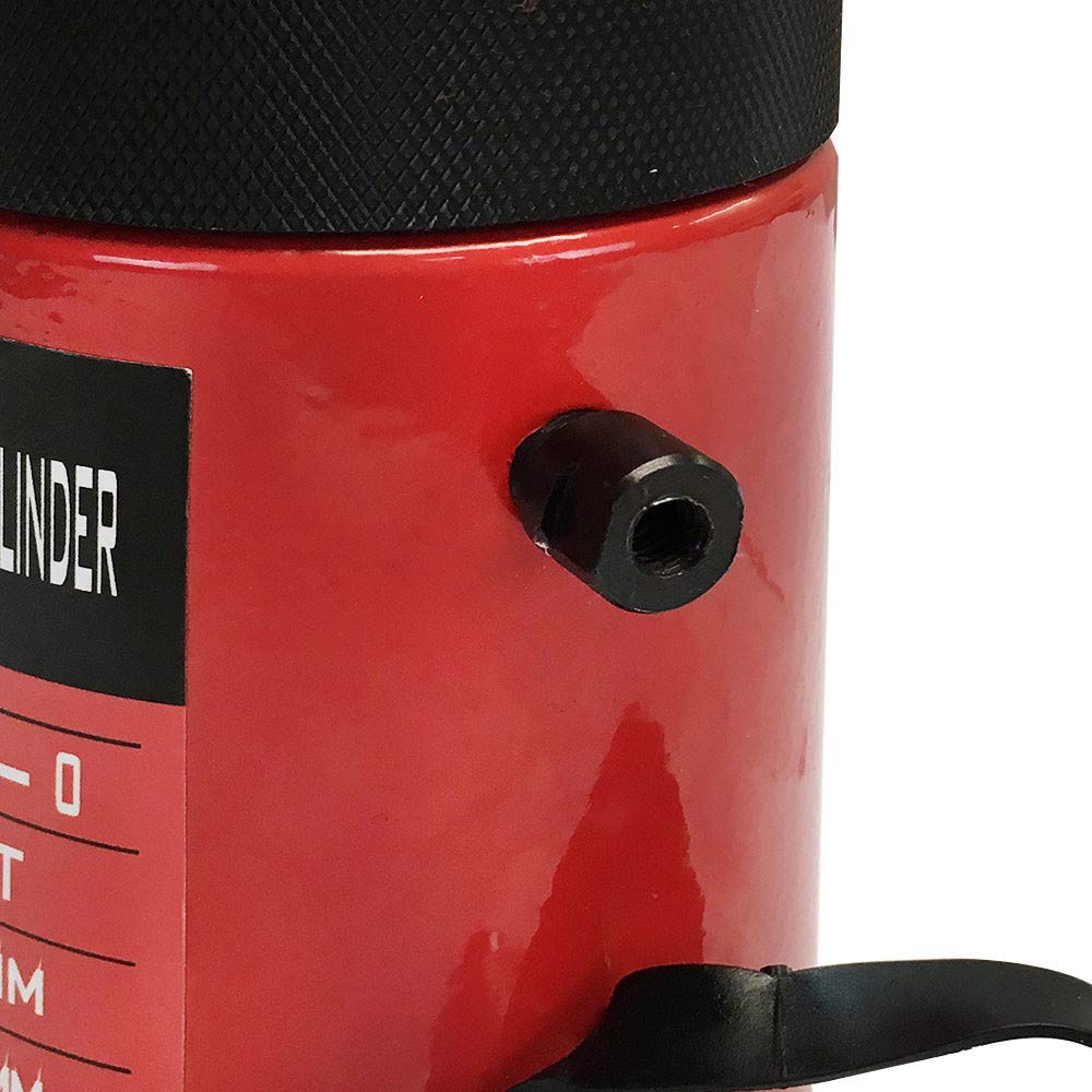 20 Ton 2 Inch Stroke Hydraulic Cylinder - Heavy Duty Lifting Jack Ram with 6 Inch Closed Height & Lock Nut - Ideal for Automotive Repair, Construction, and Industrial Applications
