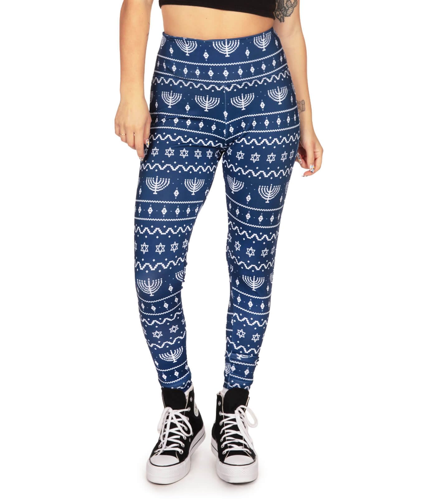 Festive Christmas Leggings for Women - High Waist & Mid Rise Holiday Pants with Comfortable Stretch Fabric | Perfect for Xmas Parties, Family Gatherings & Winter Outfits