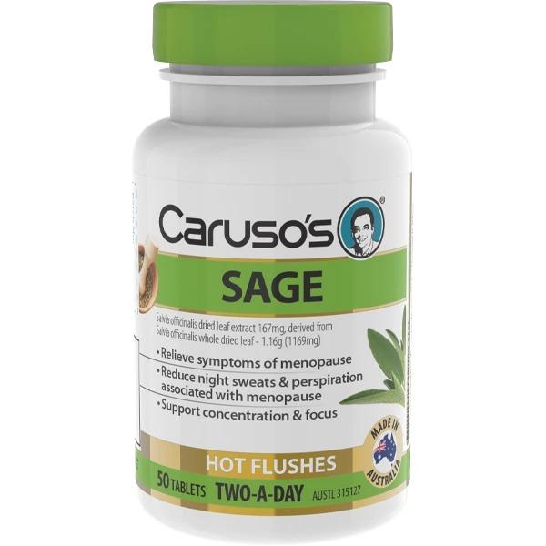 Caruso's Sage - Organic Dried Sage Leaves for Cooking, Seasoning & Herbal Tea | Perfect for Thanksgiving, Pasta, Soups & DIY Herbal Remedies
