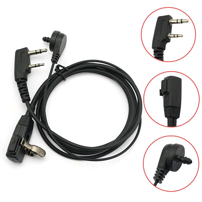 FBI Style Covert Earpiece Headset with K Plug - Compatible with Radioddity Baofeng & TYT Two-Way Radios | Discreet Communication for Security, Surveillance & Undercover Operations