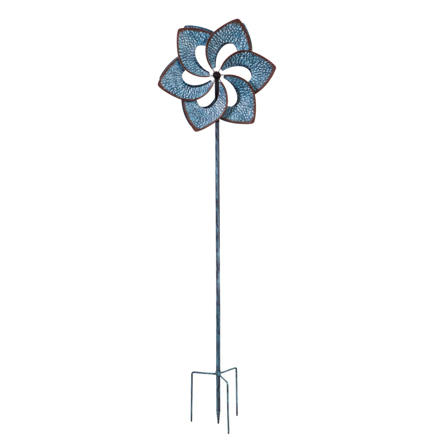 Evergreen Garden 75-Inch Wind Spinner with Hydro Blades - Outdoor Windmill Decor for Yard, Lawn, and Patio - Durable Weather-Resistant Metal Wind Spinner for Garden Decoration