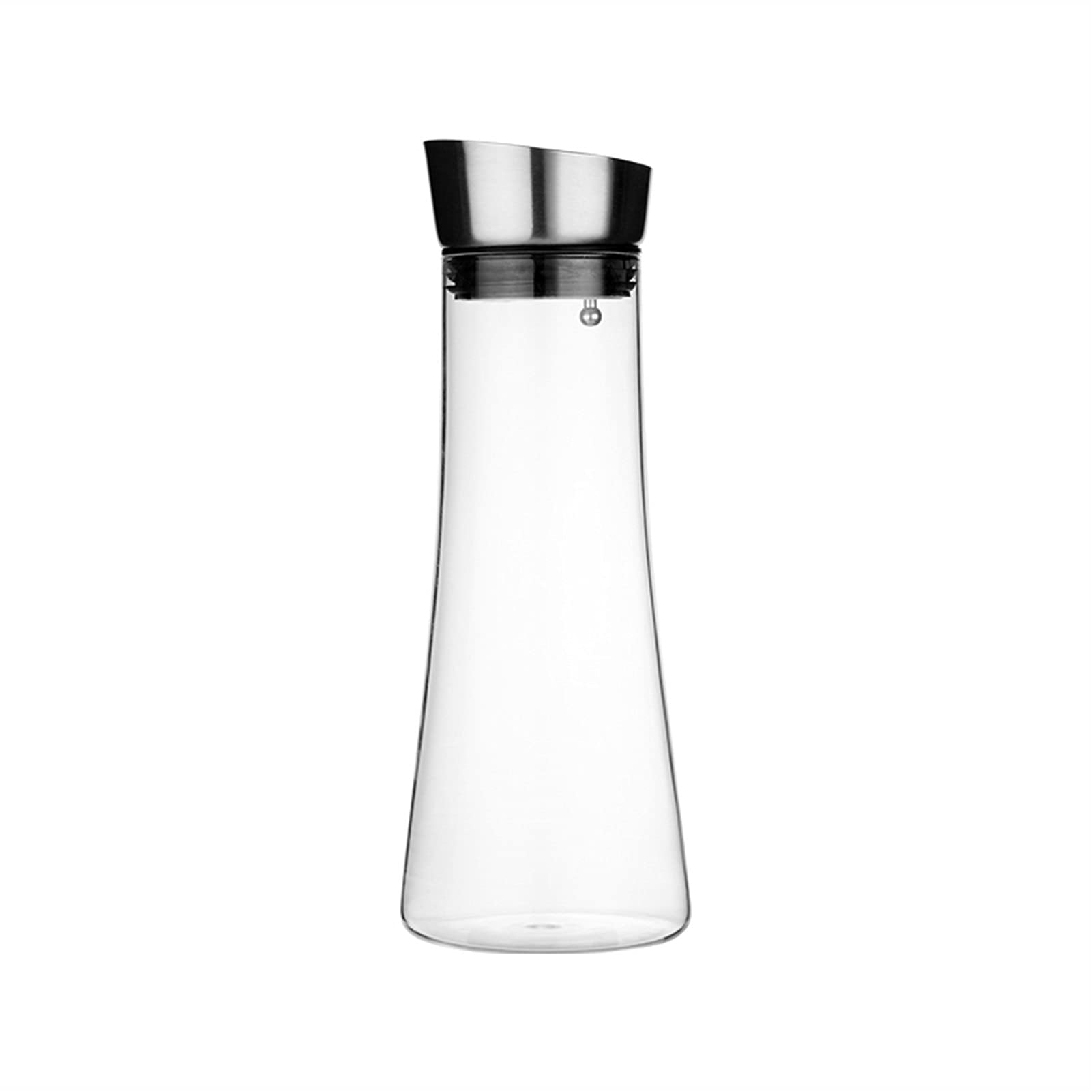 Borosilicate Glass Water Pitcher with Lid - 68oz Heat-Resistant Glass Carafe for Juice, Iced Tea, Milk & Homemade Beverages - Perfect for Refrigerator Storage, Entertaining & Daily Hydration