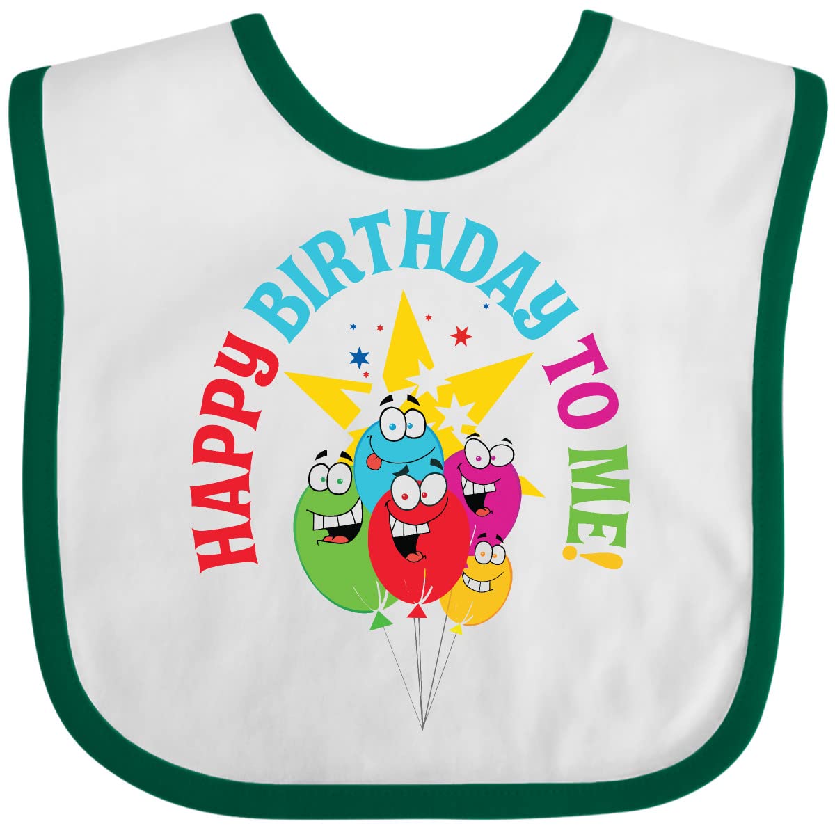 Inktastic Happy Birthday To Me Baby Bib - Adorable Birthday Bib for Infants & Toddlers - Perfect for 1st Birthday Parties, Photo Shoots & Special Celebrations