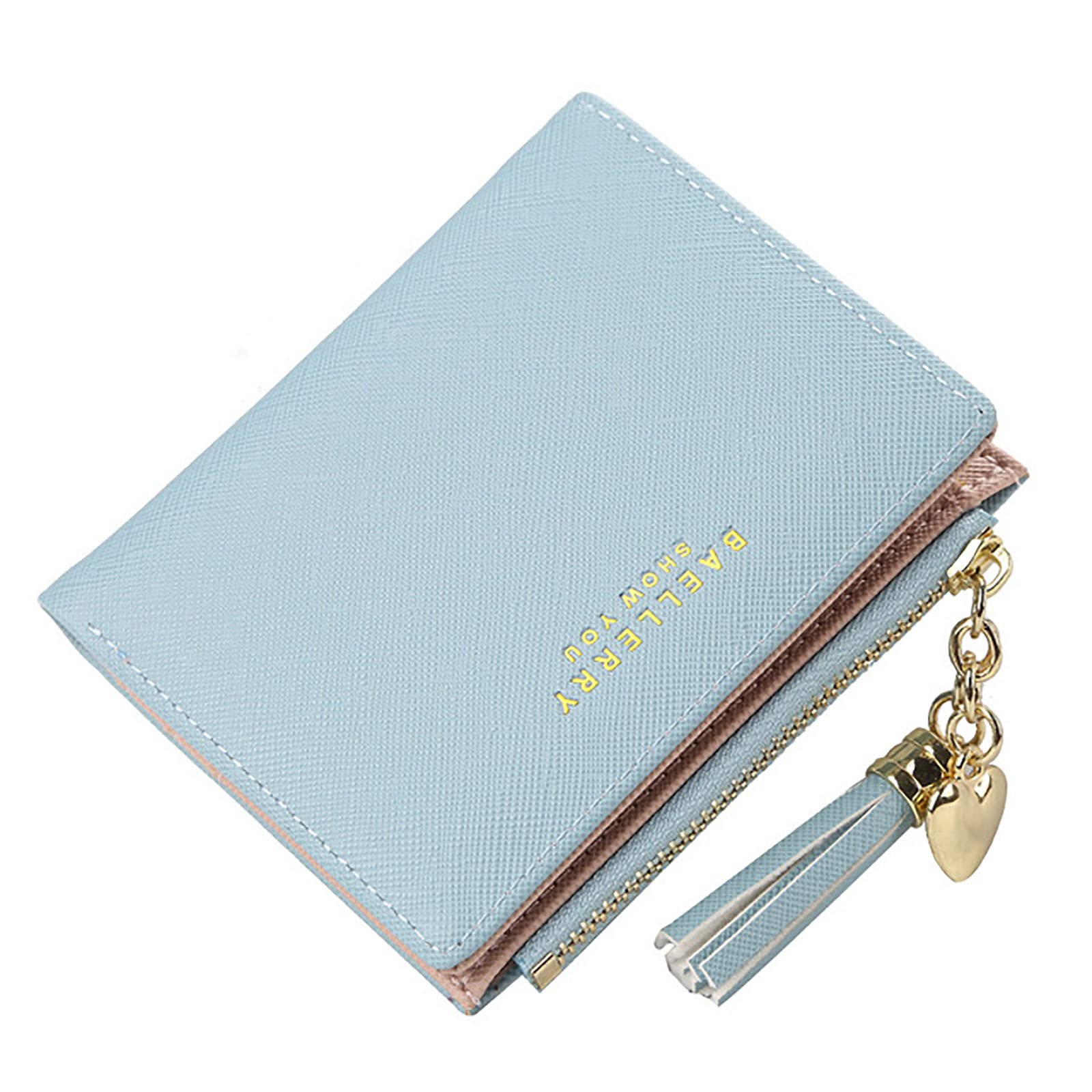 Stylish Leather Tassel Wallet for Women - Small Cute Zipper Purse with Short Strap, Fashionable Clutch for Daily Use, Parties & Date Nights
