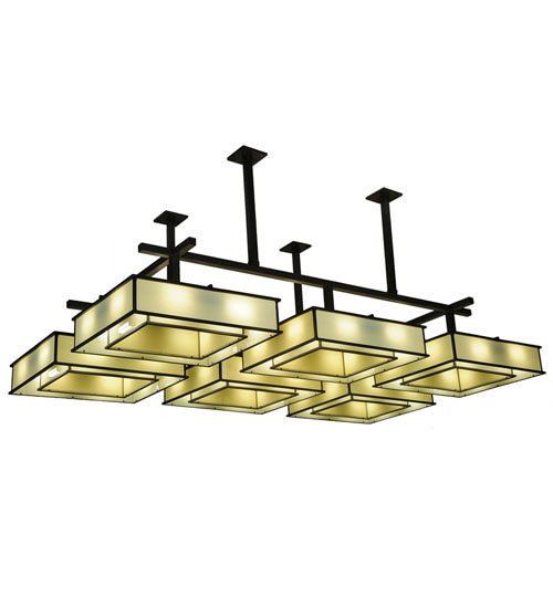 48-Light Semi Flushmount Ceiling Fixture - Modern Crystal Chandelier for Dining Room, Bedroom, or Living Room Lighting