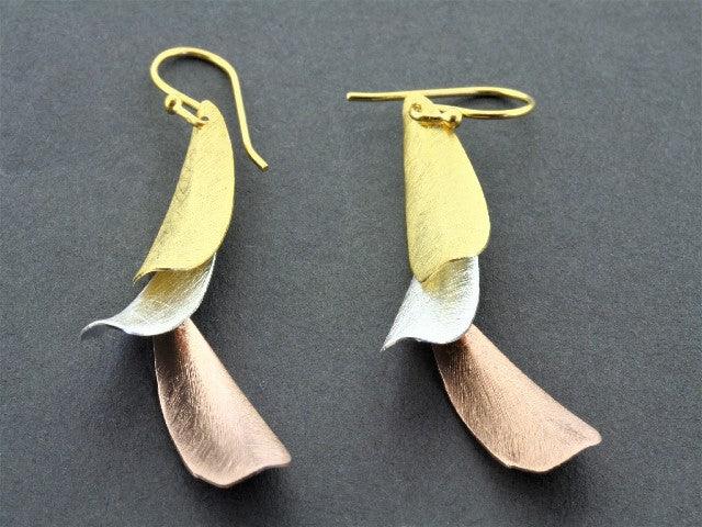 Fava Bean Drop Earrings in Silver, Gold & Rose Gold - Elegant Dangle Earrings for Women, Perfect for Parties, Weddings & Everyday Wear