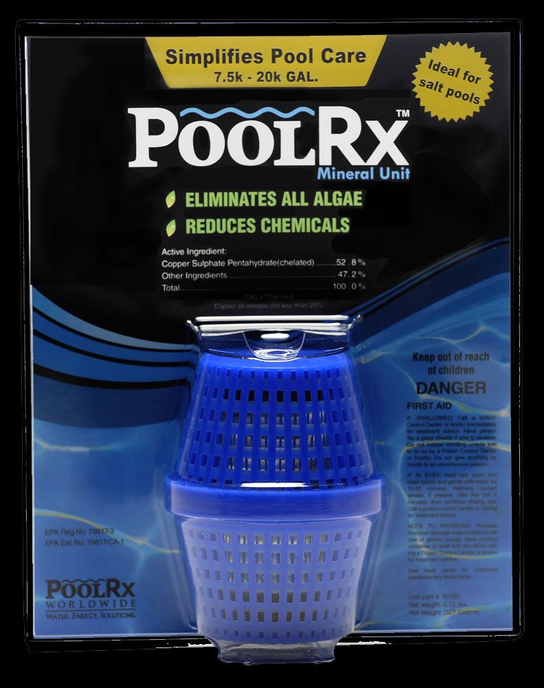 Pool RX 101001 6 Month Algaecide Blue - Swimming Pool Water Treatment for 7.5k-20k Gallons | Prevents Algae Growth | Replacement for Pool RX 102001 | Ideal for Inground and Above Ground Pools | Perfect for Summer Pool Maintenance