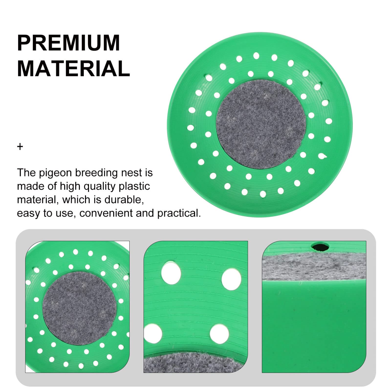 8pcs Plastic Bird Breeding Nests - Pigeon Nesting Bowls for Canary, Finch, Parrot & Quails - Durable Bird Cage Hatching Nest for Pet Birds - Perfect for Breeding, Egg Laying & Chick Rearing at Home or Aviary