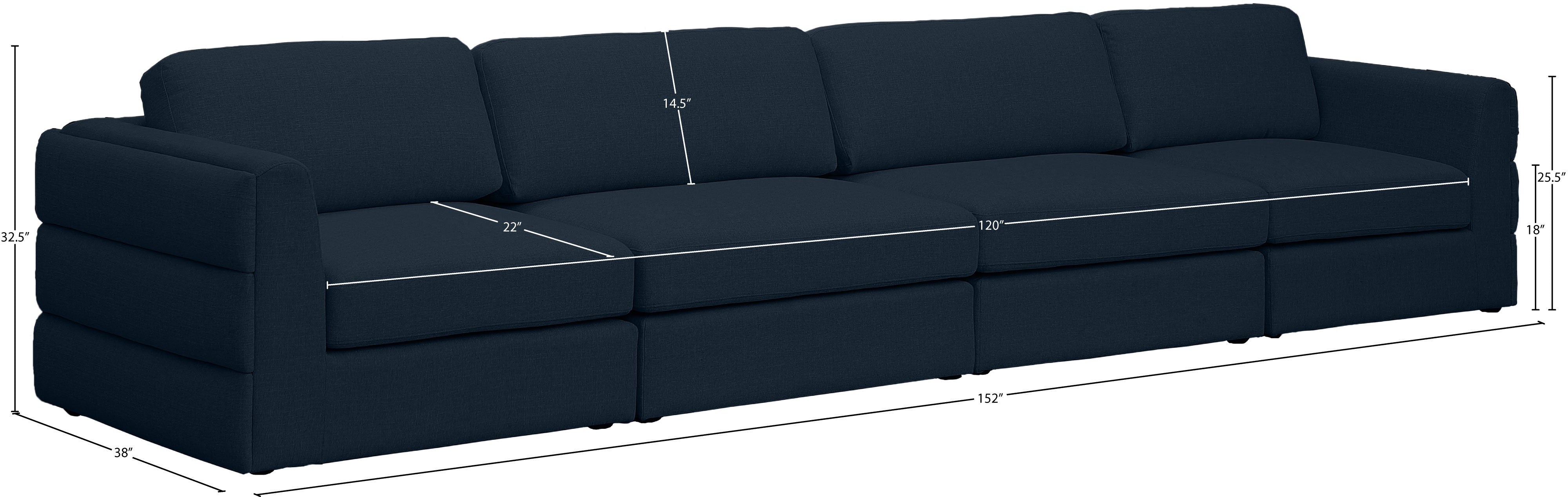 Beckham Durable Linen Textured Fabric Modular Sectional Sofa - Modern Living Room Furniture for Small Spaces & Apartments | Comfortable Lounge Seating for Family Gatherings & Movie Nights