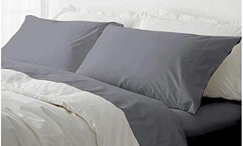 Blue Ridge Home Fashions King Size 4-Piece Brushed Microfiber Sheet Set - Wrinkle Resistant, Hypoallergenic, Fits Up to 16