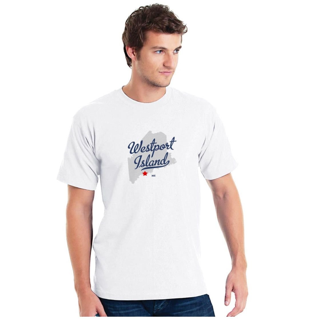 GreatCitees Westport Island Maine T-Shirt - Vintage Coastal Graphic Tee for Men & Women | Casual Wear, Travel Souvenir, Beach Vacation Outfit