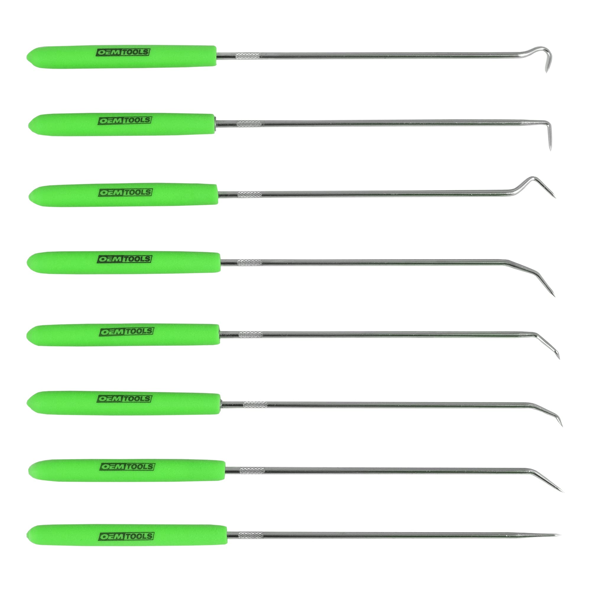 OEMTOOLS 26526 8-Piece Hook and Pick Set for Mechanics - Automotive Repair Tools with Hooks & Picks for Engine, Gasket, and Seal Removal (Ideal for DIY Car Maintenance & Professional Auto Shops)