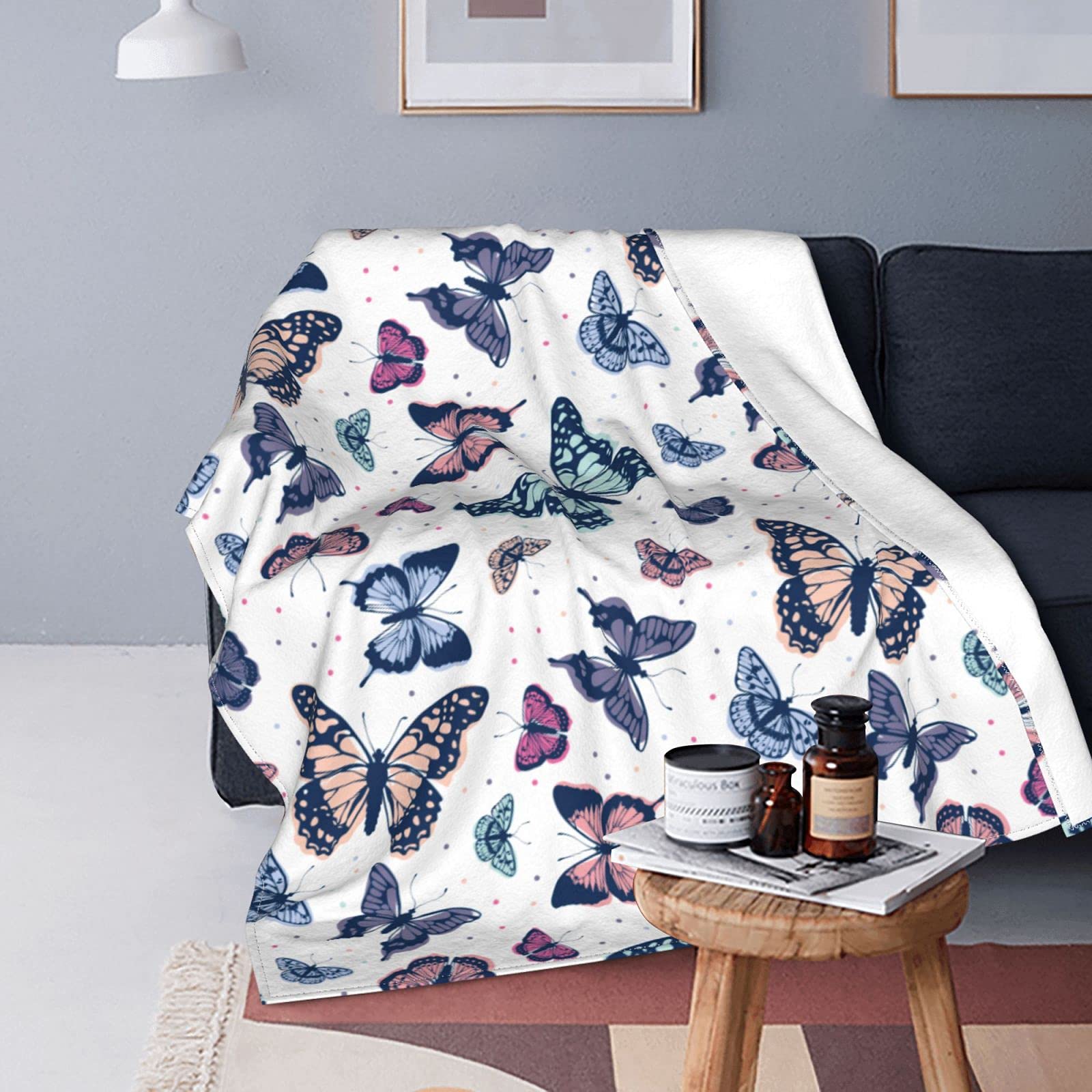 Soft Flannel Fleece Throw Blanket - Cozy Plush 80