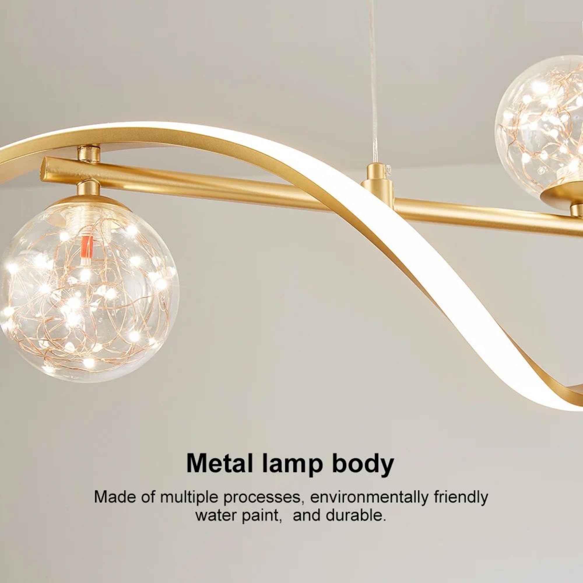 Modern Dimmable LED Linear Kitchen Island Light Fixture - 4-Light Adjustable Hanging Pendant for Dining Room, Living Room & Bar Counter - Energy Efficient Lighting for Home & Restaurant Decor