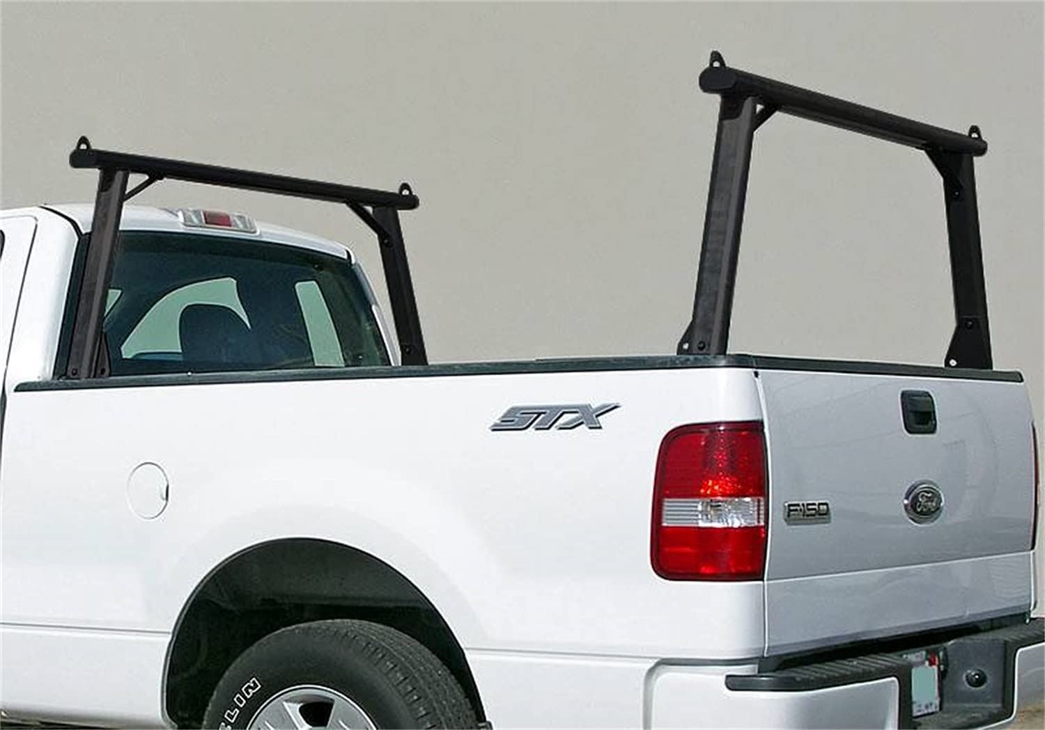 Black Fleetside Clipper Truck Rack with Cross Bar - Heavy Duty Cargo Solution