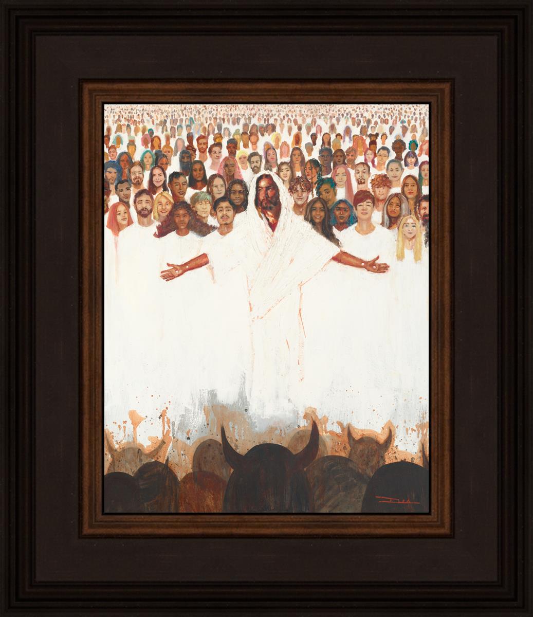 Fear Not, For They That Be With Us Are More - Inspirational Christian Wall Art for Home & Office Decor - Perfect for Living Room, Bedroom, or Gift Giving
