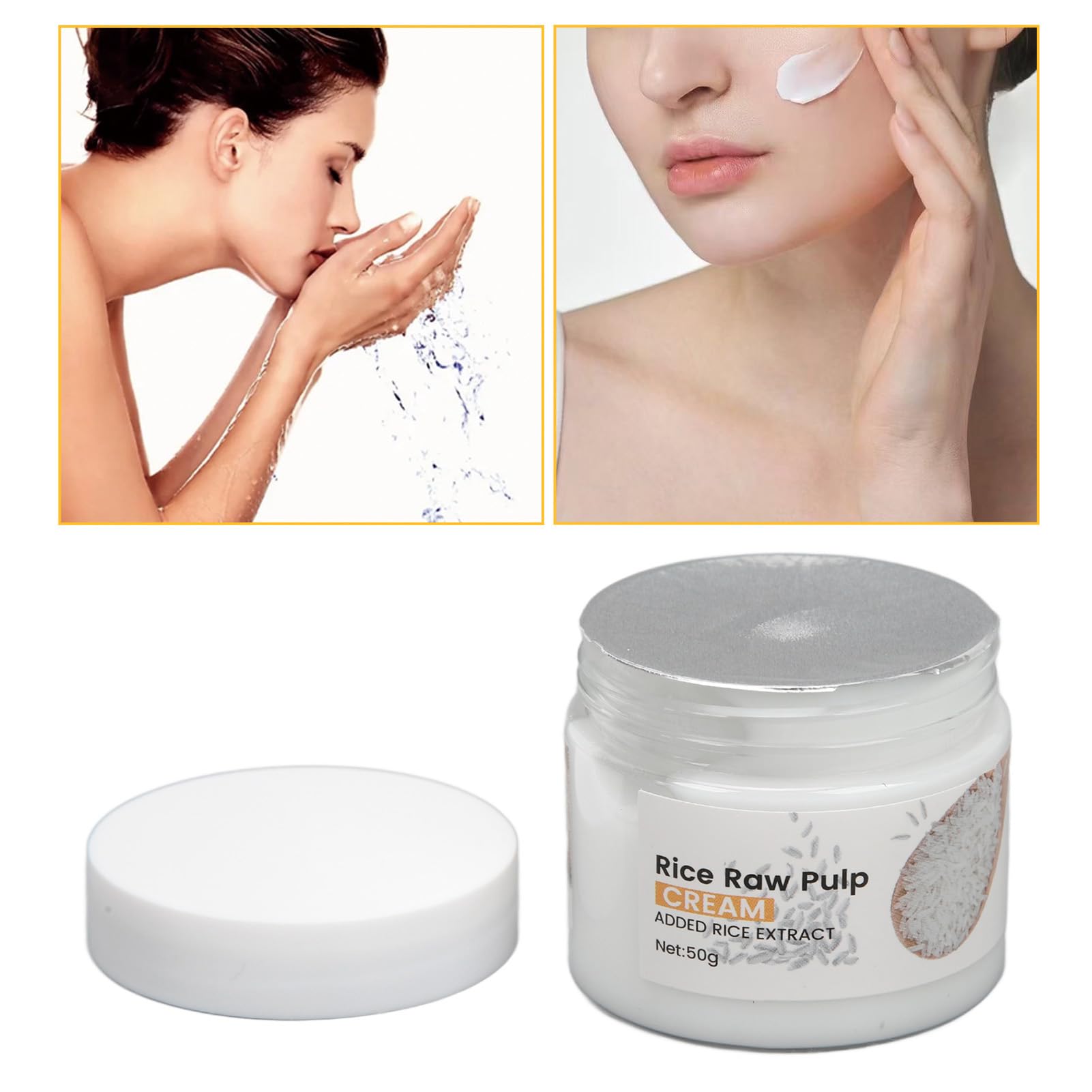 Rice Repair Face Cream 1.8oz - Deep Nourishing Moisturizer for Skin Elasticity & Hydration - Day/Night Use
