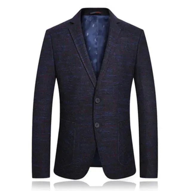Vintage Men's Marl Blazer - Classic Slim Fit Formal Jacket for Business, Office, and Special Occasions