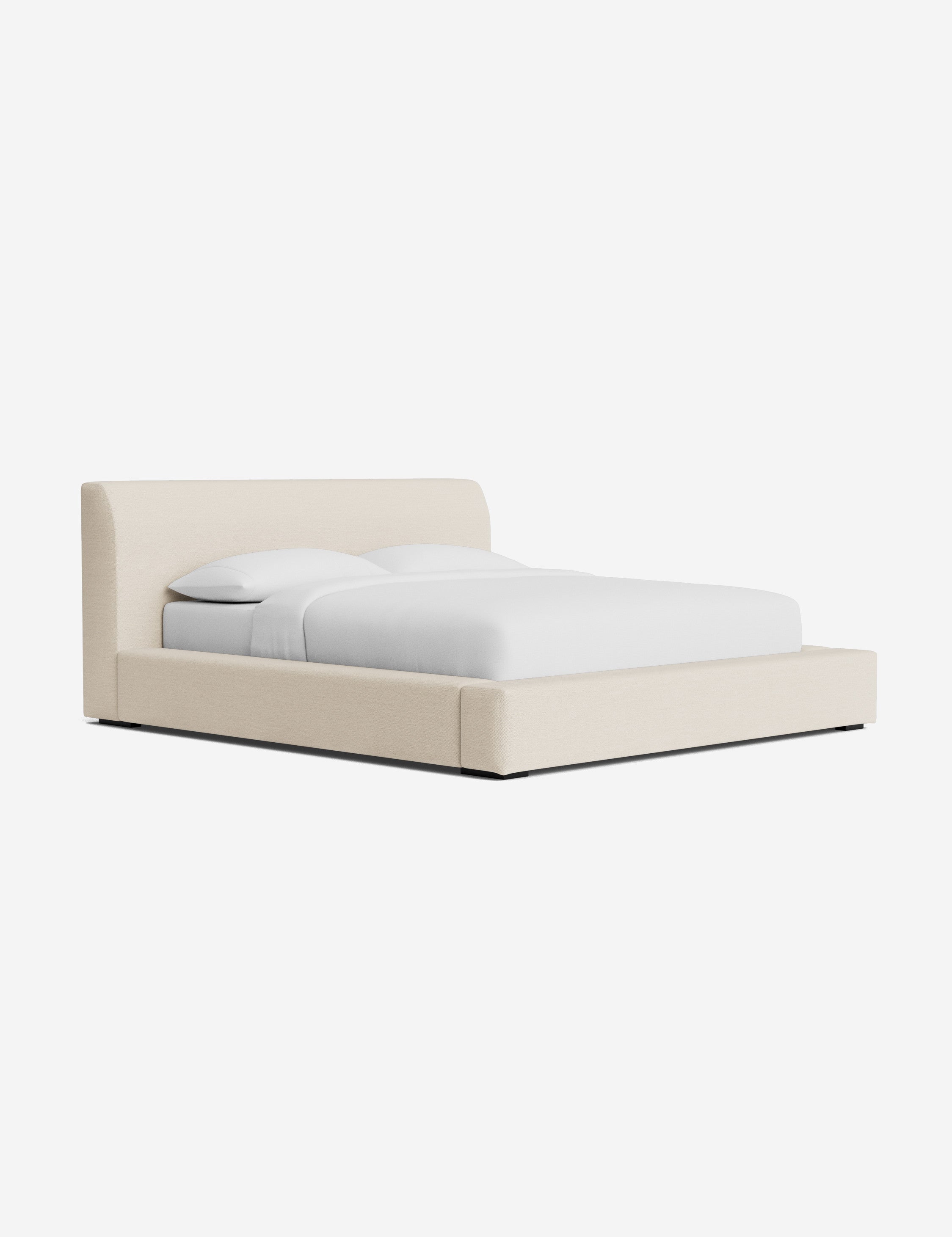Clayton Platform Bed Frame - Modern Minimalist Wooden Bed with Sturdy Support - Perfect for Bedrooms, Guest Rooms & Small Spaces