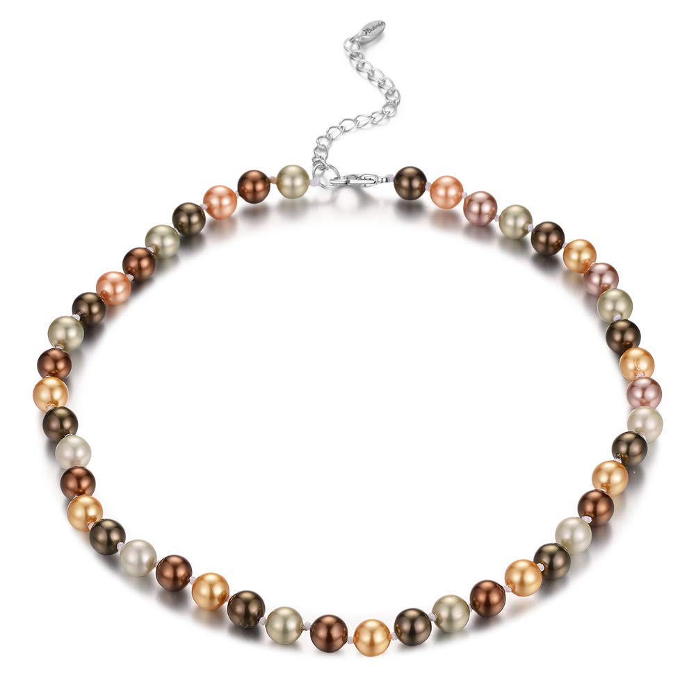 Elegant Beaded Pearl Choker Necklace for Women | Fashion Jewelry Birthday Gift | Perfect for Weddings, Parties & Special Occasions