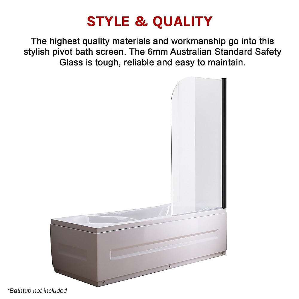 180 Degree Pivot Shower Door with 6mm Tempered Safety Glass - 35