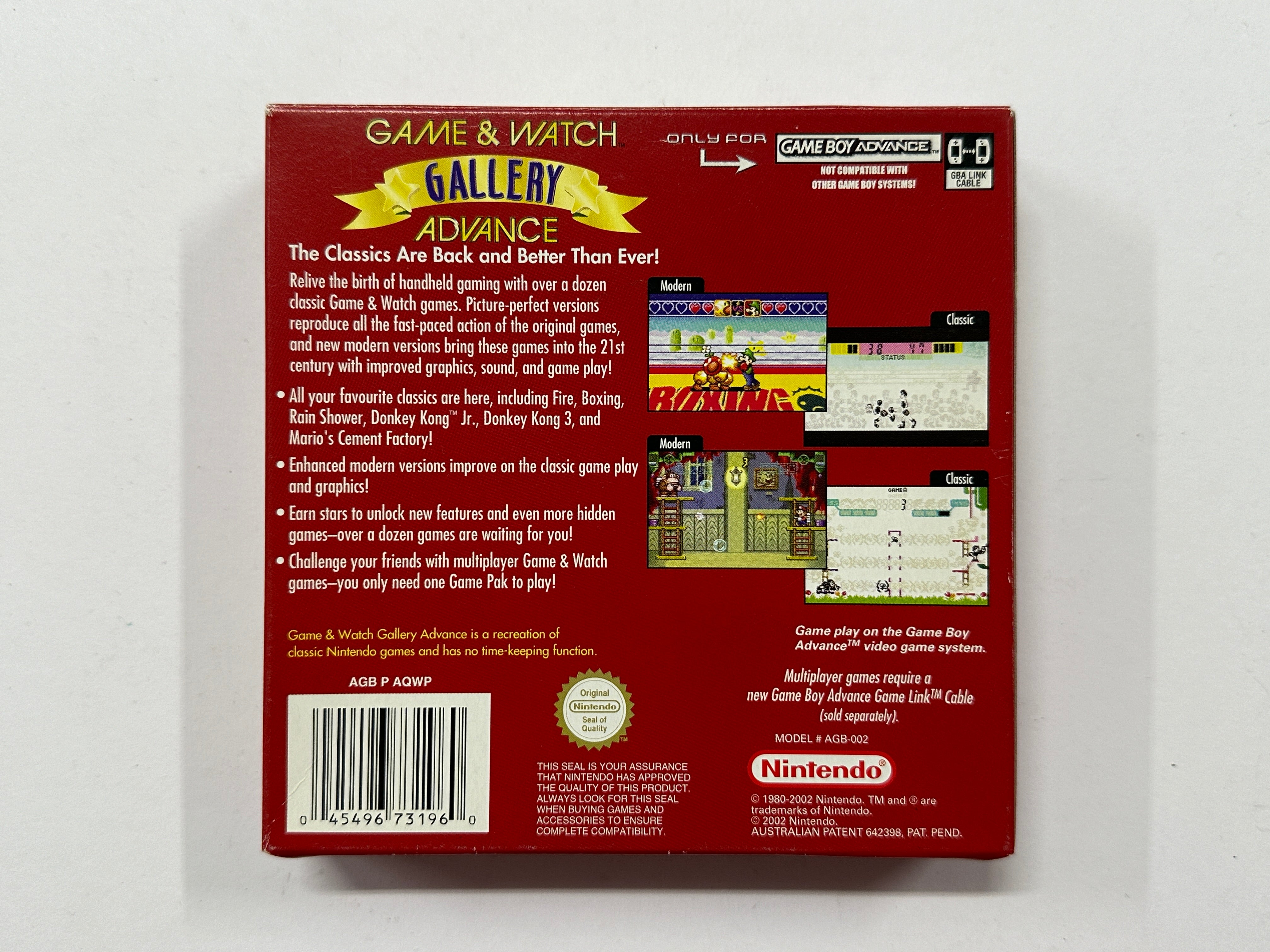 Game & Watch Gallery Advance - Complete In Box with Manual & Accessories - Perfect for Retro Gaming Collectors & Nintendo Fans