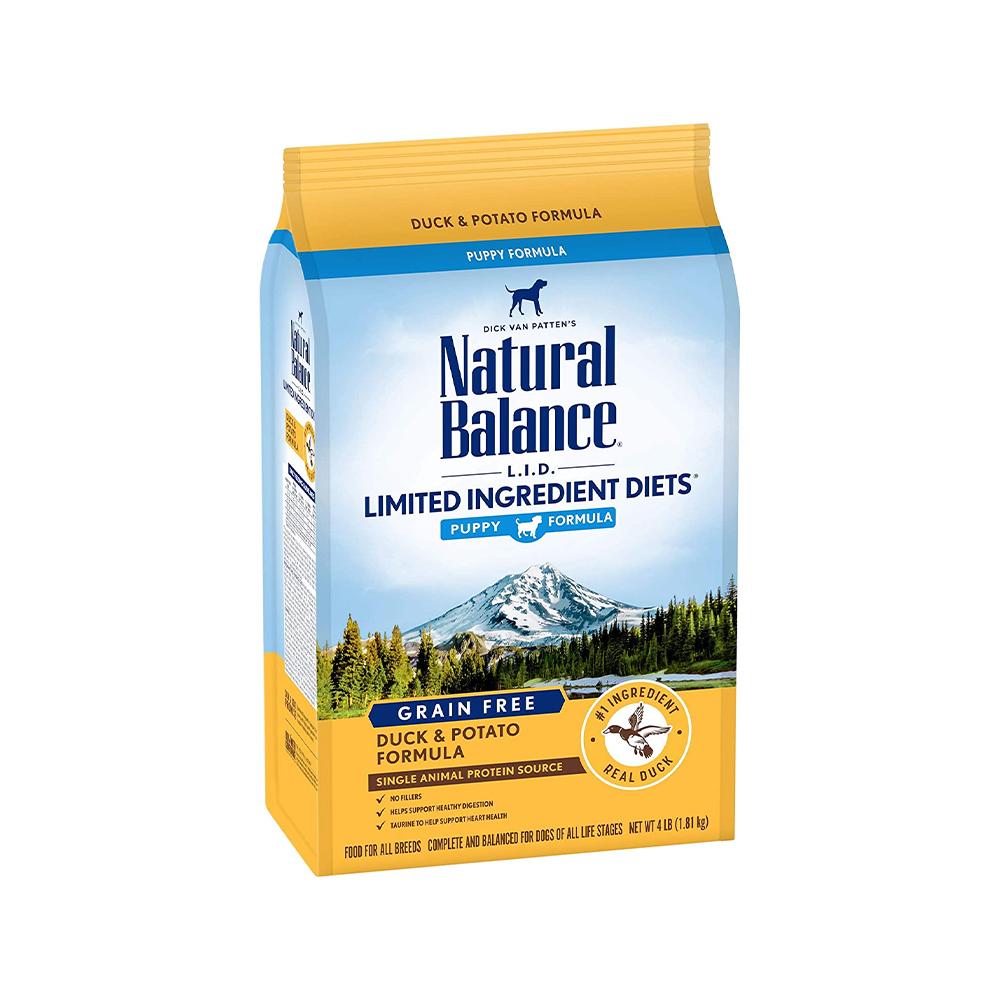 Limited Ingredient Grain-Free Puppy Dry Food with Duck & Potato - Hypoallergenic Dog Food for Sensitive Stomachs - Perfect for Puppies with Allergies or Digestive Issues