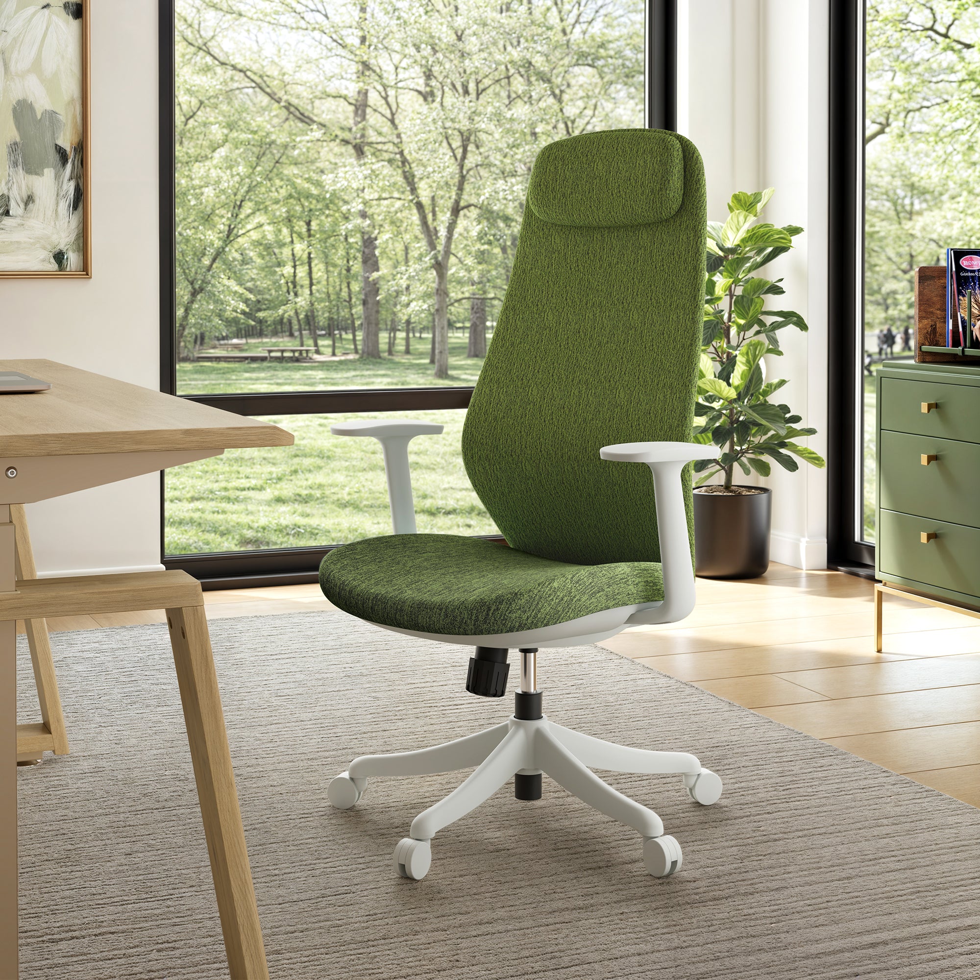 Ergonomic Office Chair - Skylar Lite Duo Hue Adjustable Height Swivel Task Chair for Home & Office Workspace, Comfortable Computer Desk Chair for Long Hours Sitting, Perfect for Gaming, Studying, and Remote Work
