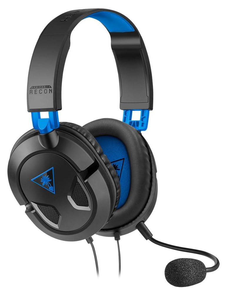 Turtle Beach Recon 50P Stereo Gaming Headset for PS5, PS4 Pro & PS4 - Lightweight Comfort with Flip-Up Mic - Perfect for FPS, Battle Royale & Online Multiplayer Games