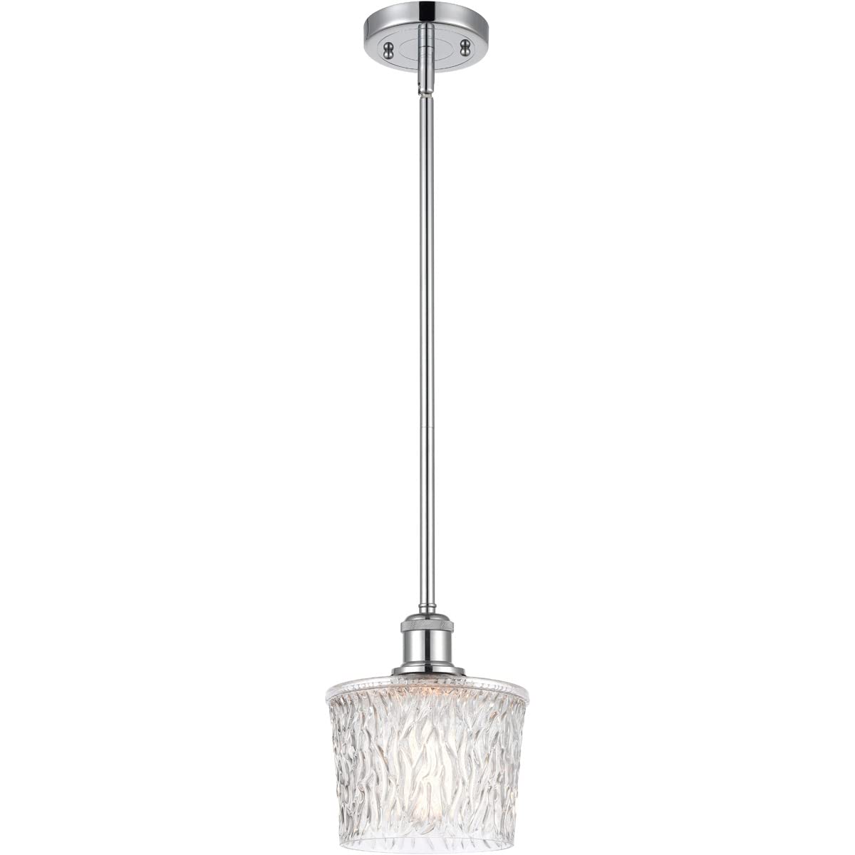 Innovations 516-1S-PC-G402 Modern Chrome Mini Pendant Light - Contemporary One-Light Fixture from Ballston Collection - Perfect for Kitchen Island, Dining Room or Entryway Lighting