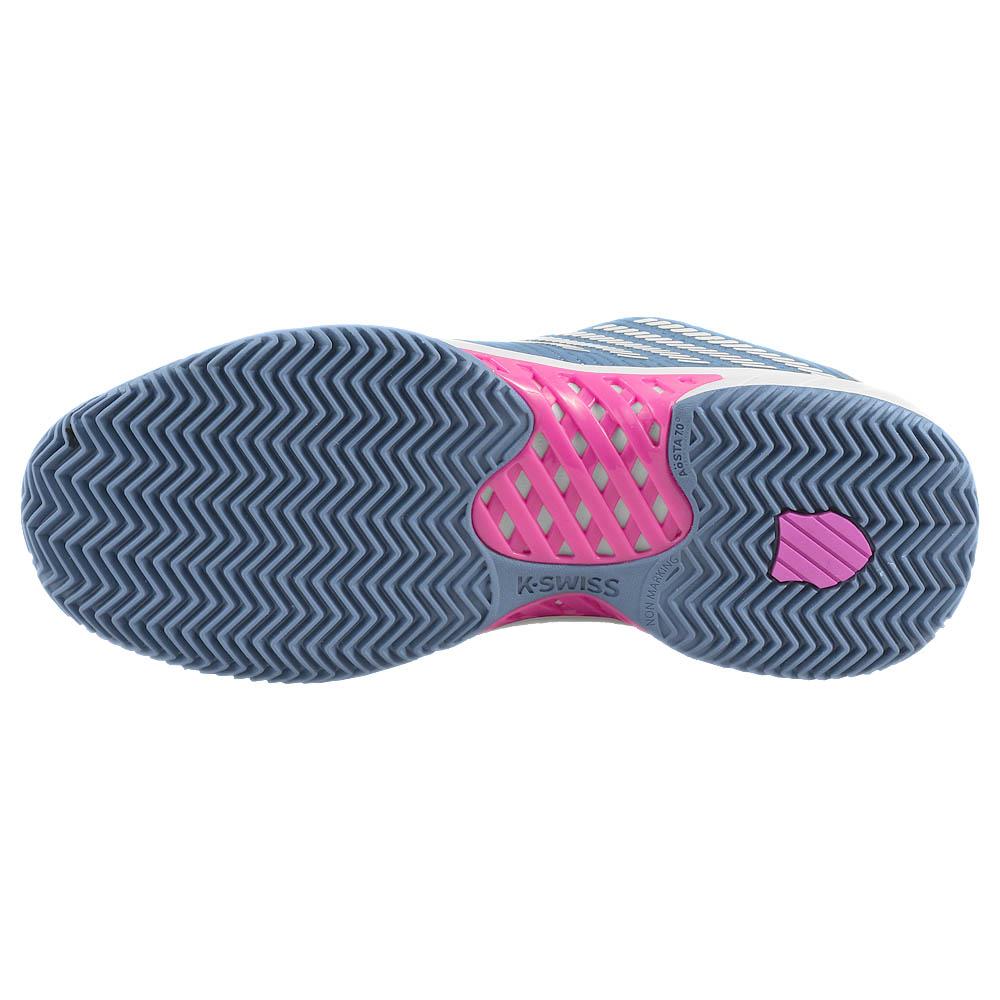 K Swiss Women's Hypercourt Express 2 Clay Court Tennis Shoes - Infinity/Blue Blush | Lightweight & Durable for Competitive Play & Casual Wear