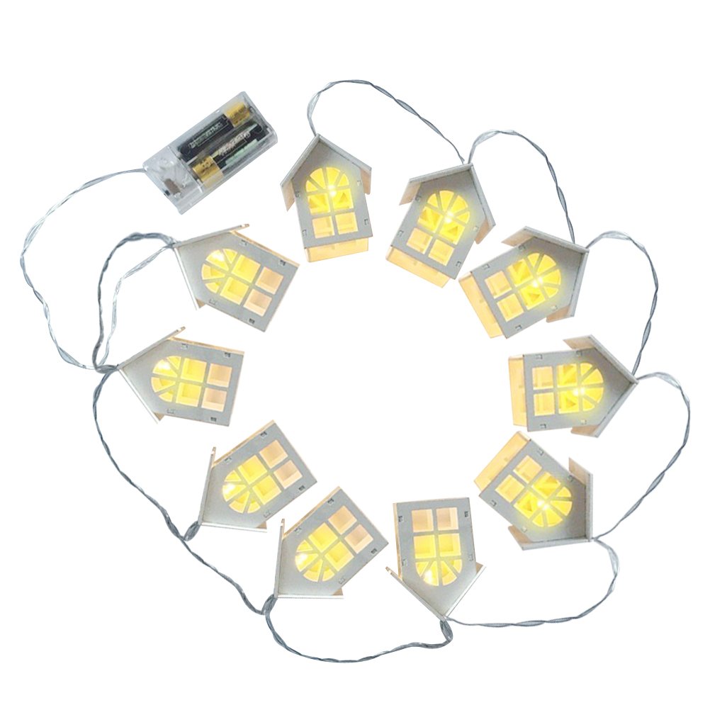 ibasenice 10 LED Christmas String Lights - 1.5M Fairy Lights for Holiday Decorations, Christmas Party, Home & Store Decor (European Style) | Perfect for Indoor/Outdoor Tree, Window, Mantel & Garden Decoration