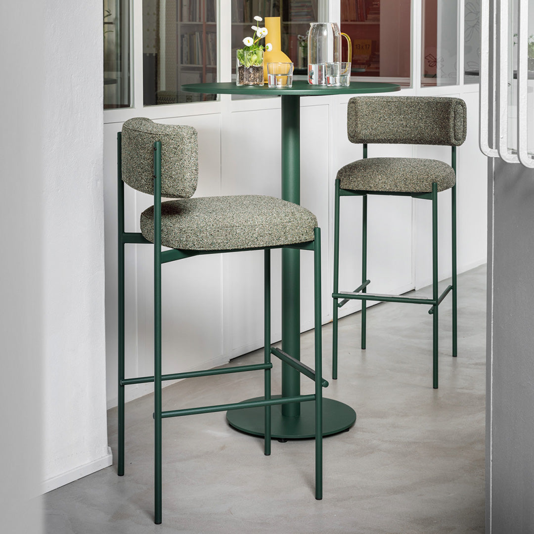 Amelie M TS Bar Stool - Modern Adjustable Height Bar Stool with Backrest - Perfect for Kitchen Island, Home Bar & Dining Counter