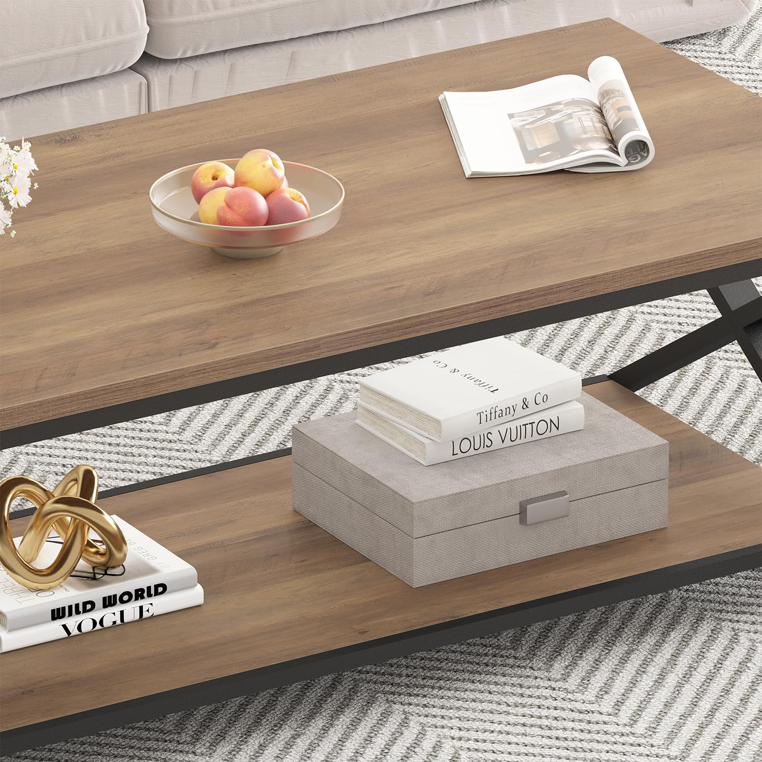 HSH Rustic Farmhouse Coffee Table - 39