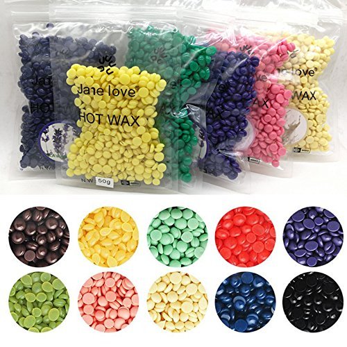 Elecsera Professional Hard Wax Beans for Hair Removal - 100g Bikini Waxing Kit, Painless Depilatory Wax for Sensitive Skin - Perfect for Home Use, Salon, and Spa Treatments